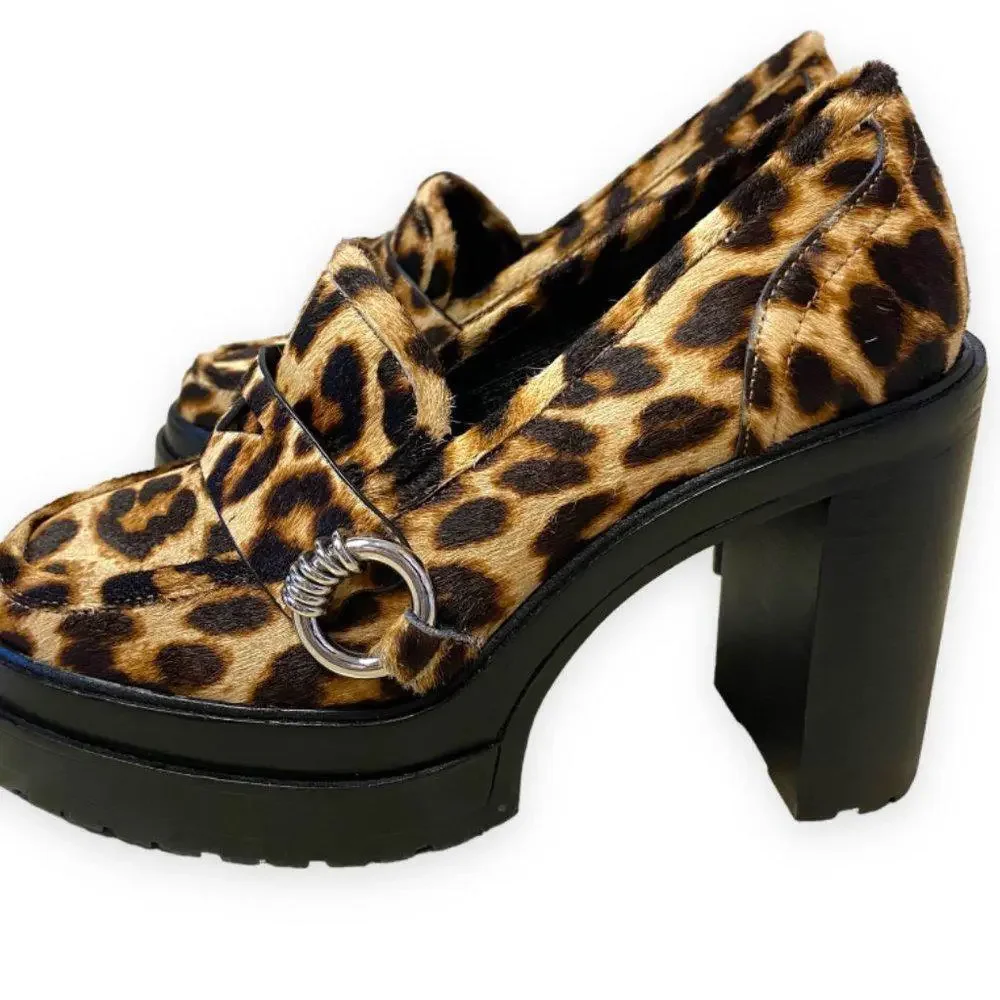 Gianni Bini Maxxwelle Leopard Print Platform Block Heel Women's Size 6M‎ - NWT - Picture 4 of 8